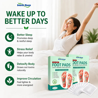 (Pack of 2) Natural Detox Foot Patches – Overnight Deep Cleansing Pads | Stress Relief, Better Sleep & Fatigue Recovery