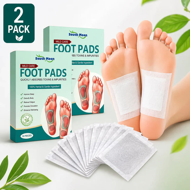 (Pack of 2) Natural Detox Foot Patches – Overnight Deep Cleansing Pads | Stress Relief, Better Sleep & Fatigue Recovery